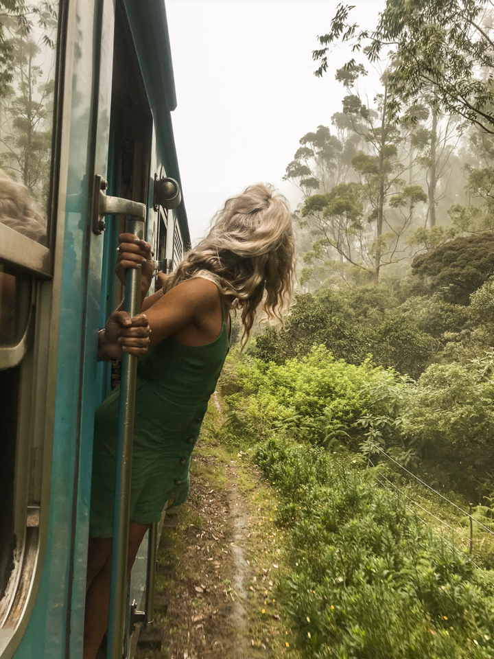 spellbound travels girl on train in sri lanka