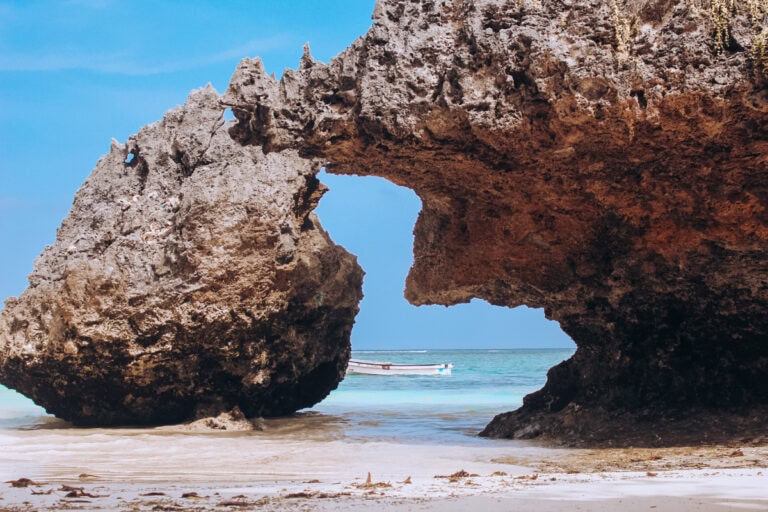 beach in Zanzibar - part of a digital nomad guide to Zanzibar