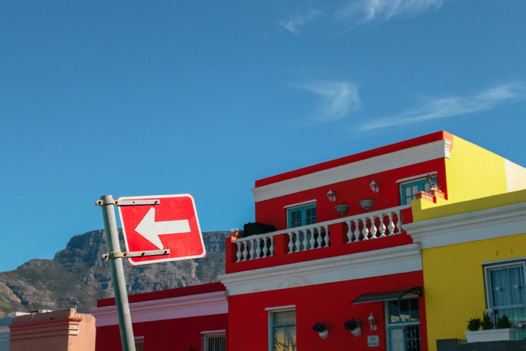 colourful houses in Bo-Kaap neighbourhood during one day in Cape Town spellbound travels